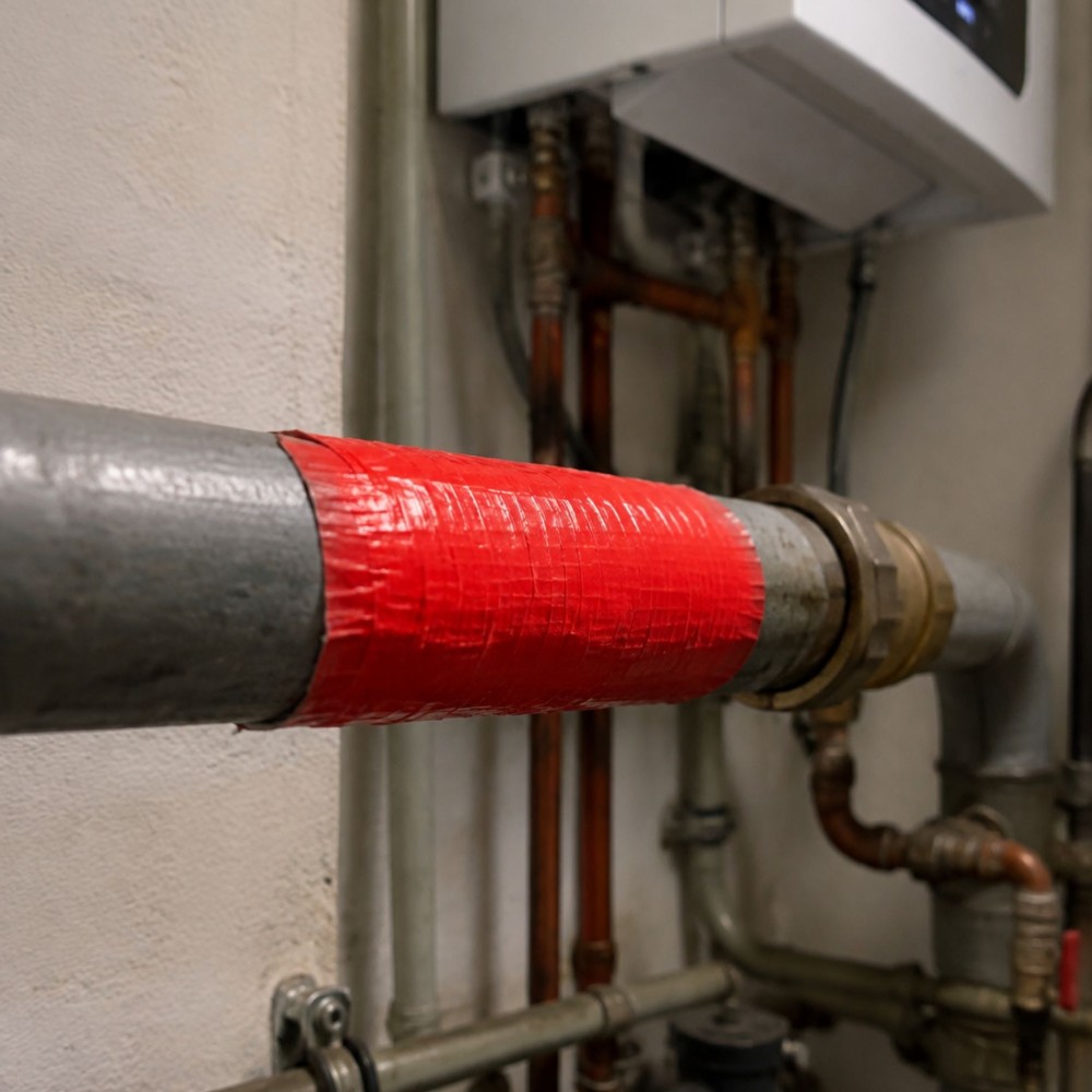 Taśma naprawcza uszczelniająca DUCT TAPE RED Elastica 48mm/50m TU101 Czerwona Gaffer Gaffa