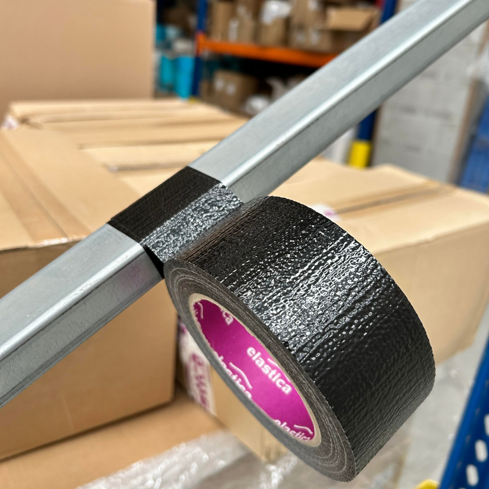 Taśma naprawcza uszczelniająca DUCT TAPE BLACK Elastica 48mm/50m PRO CZARNA Gaffer Gaffa