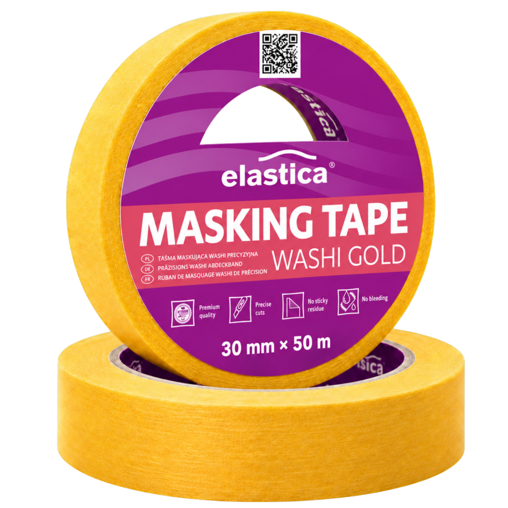 Taśma maskująca Elastica  JAPAN WASHI GOLD 30mm/50m