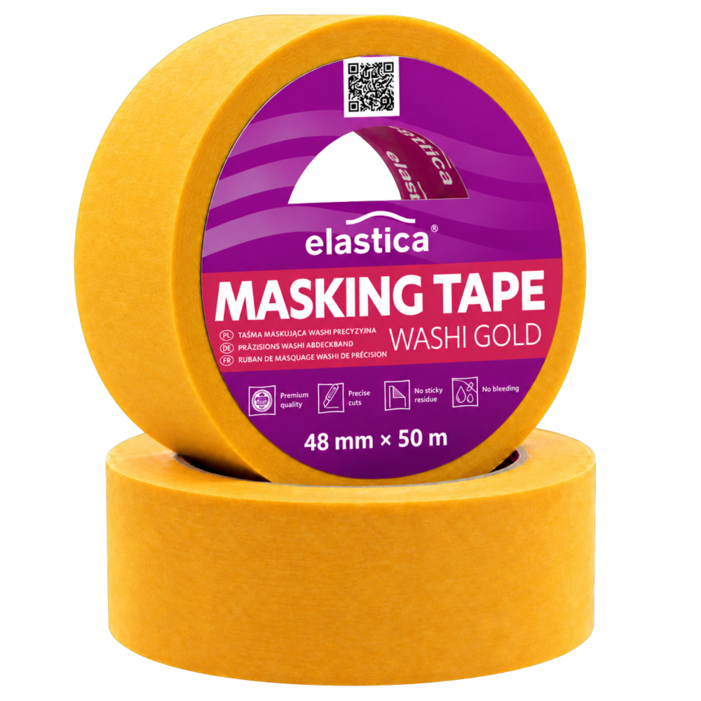 Taśma maskująca Elastica  JAPAN WASHI GOLD 48mm/50m 