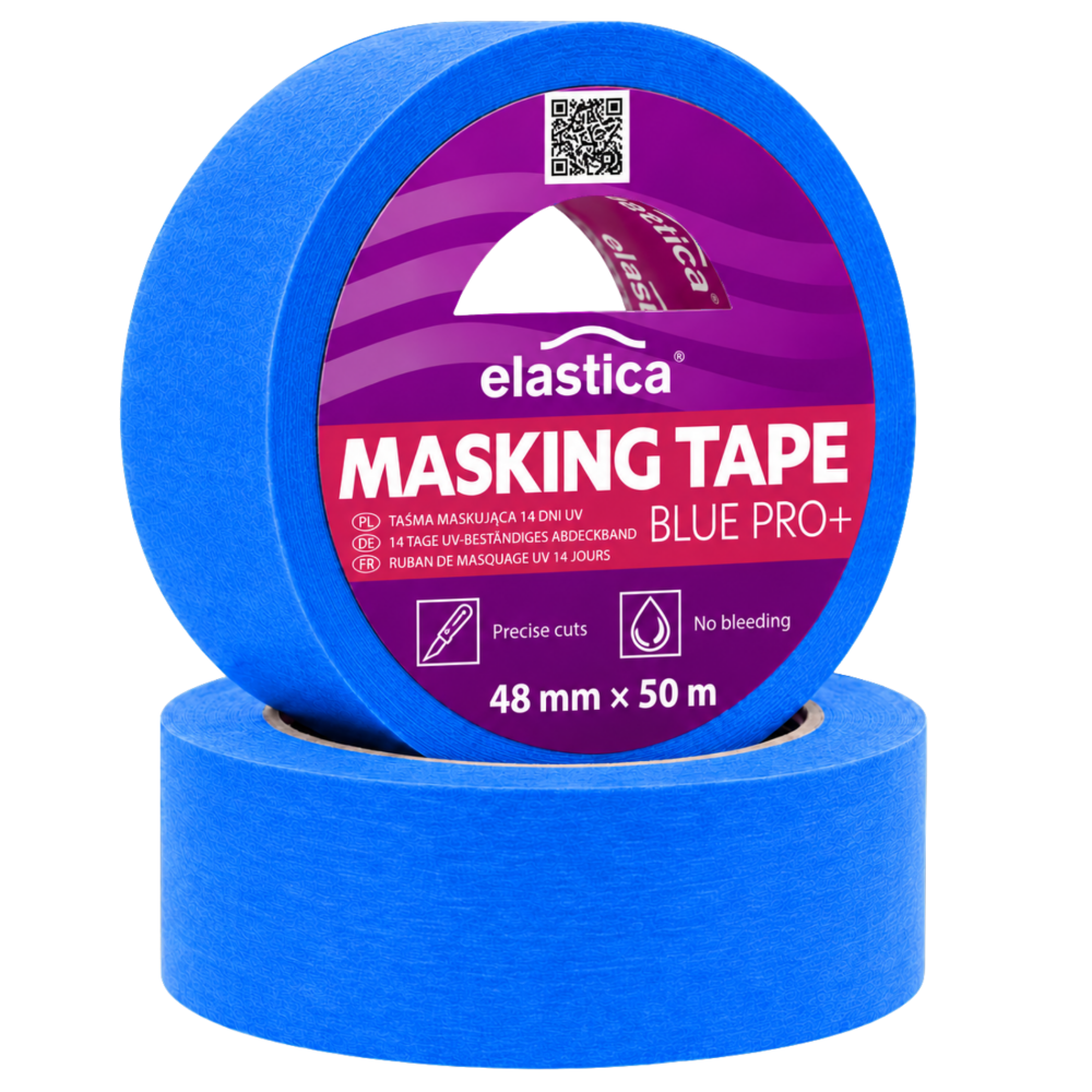 Taśma maskująca malarska 14 dni Elastica UV 48/50m BLUE PRO +