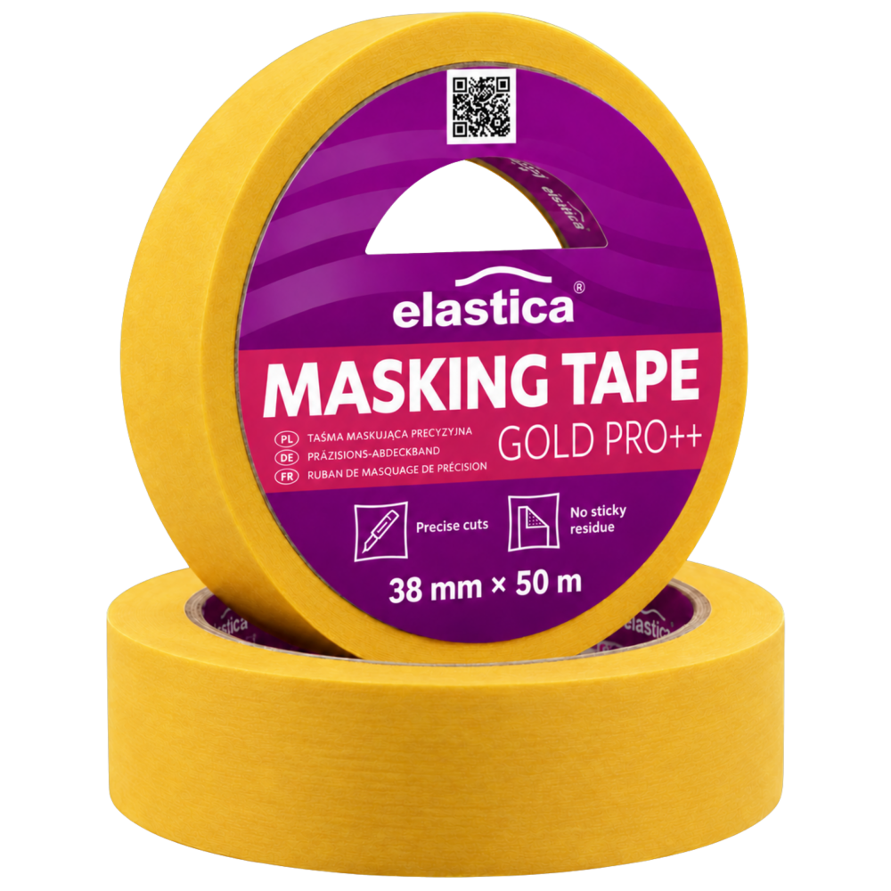Taśma maskująca precyzyjna 38mm/50m Elastica GOLD PRO ++