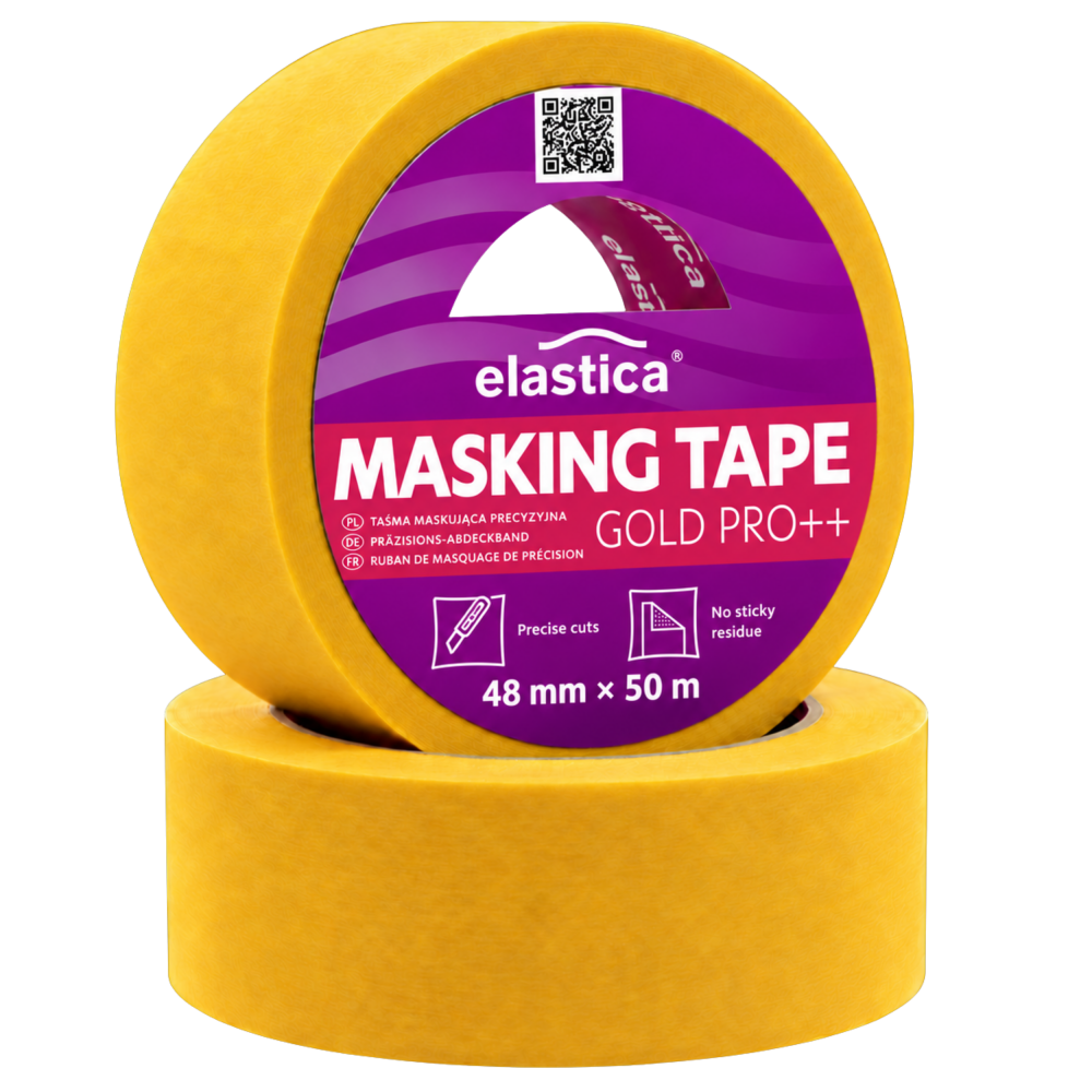 Taśma maskująca precyzyjna 48mm/50m Elastica GOLD PRO ++