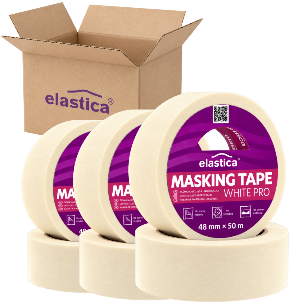 24x Taśma maskująca uniwersalna Elastica WHITEMASK 48mm/50m 