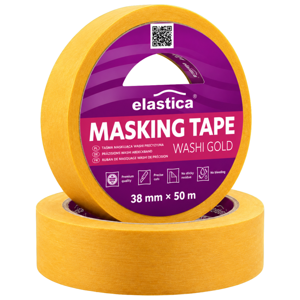 32x Taśma maskująca Elastica  JAPAN WASHI GOLD 38mm/50m 