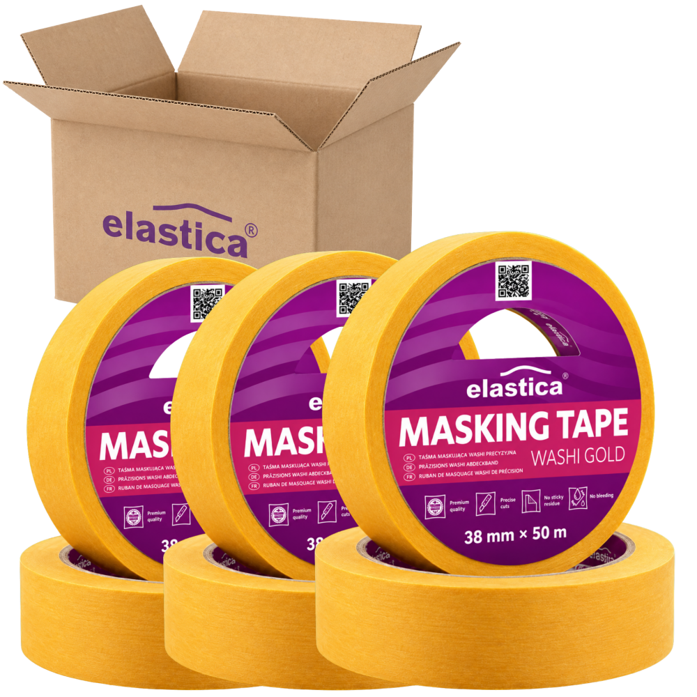 32x Taśma maskująca Elastica  JAPAN WASHI GOLD 38mm/50m 