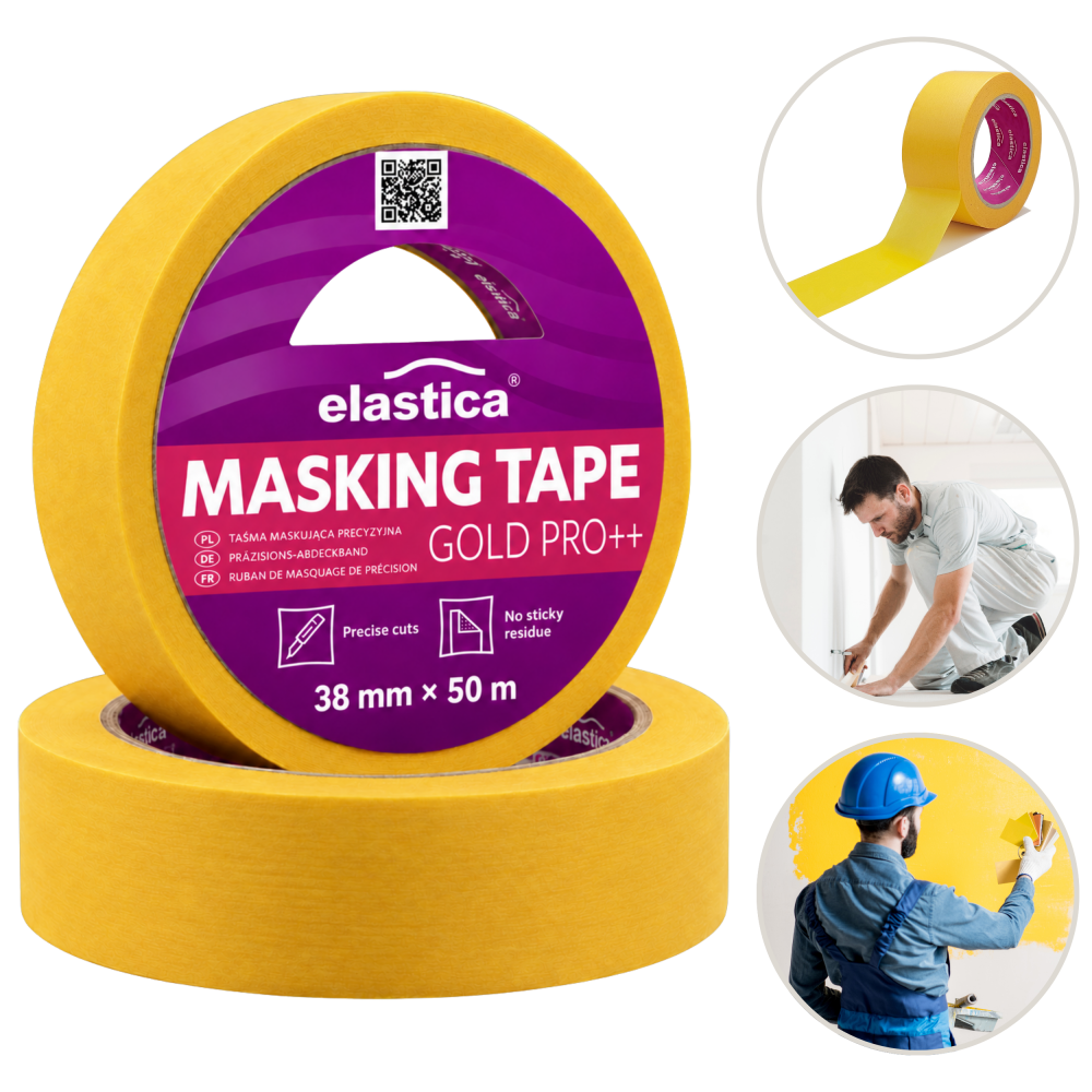 32x Taśma maskująca precyzyjna Elastica  GOLD 38mm/50m TM PR 