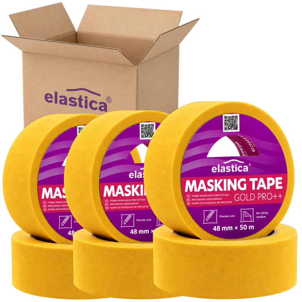 24x Taśma maskująca precyzyjna Elastica  GOLD 48mm/50m TM PR 