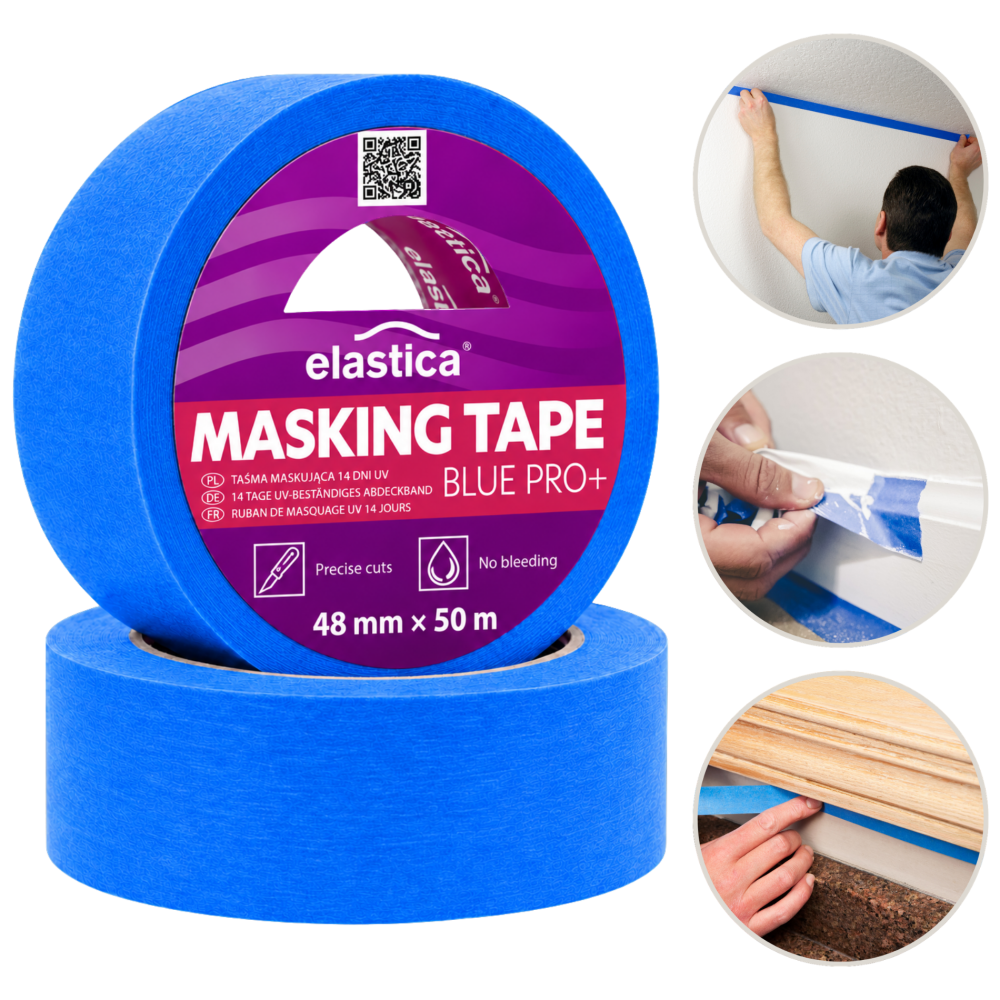 24x Taśma malarska Elastica  48/50m TM PK14 BLUE