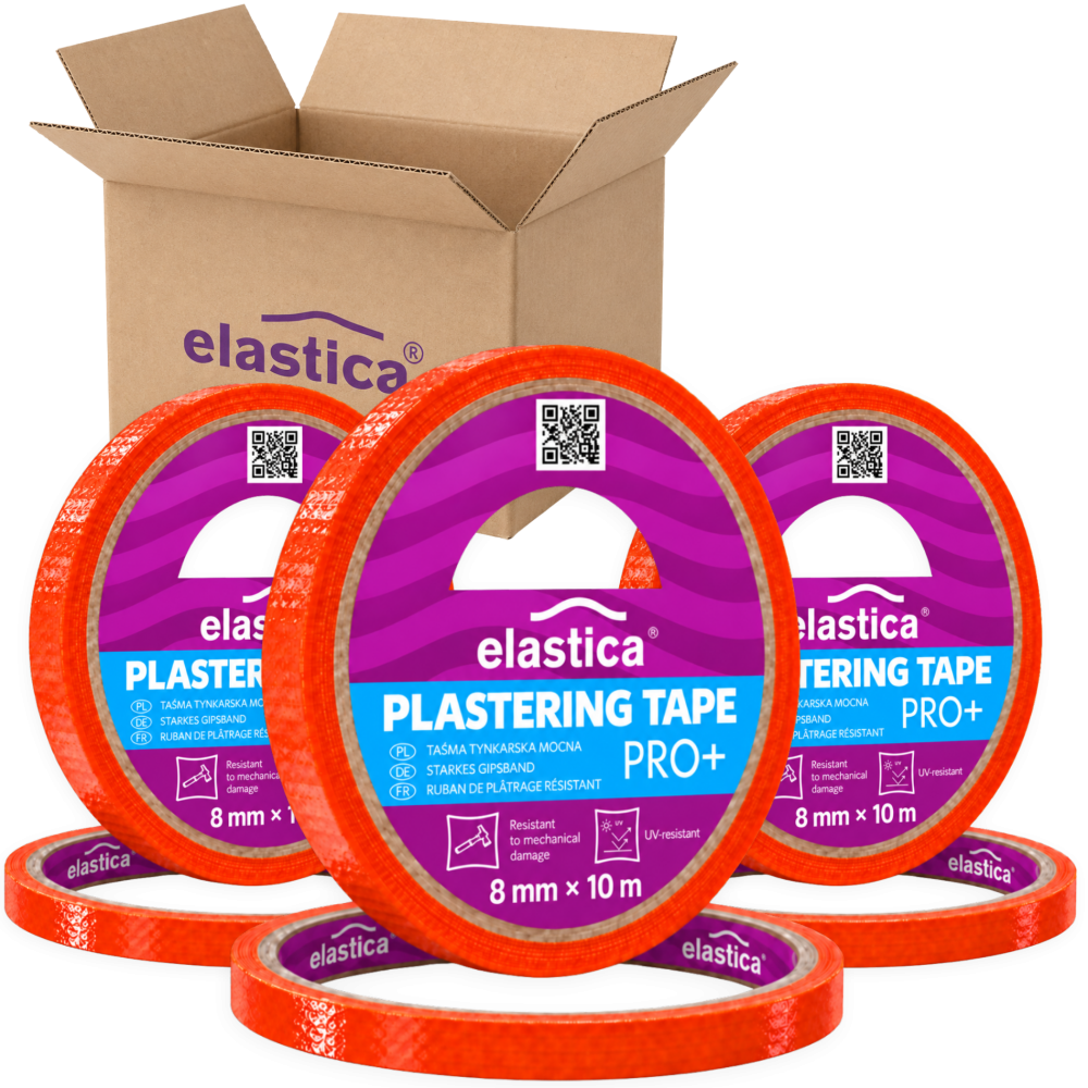 222x Taśma Tynkarska wąska do BONI Elastica PRO+ 8mm/10m ORANGE