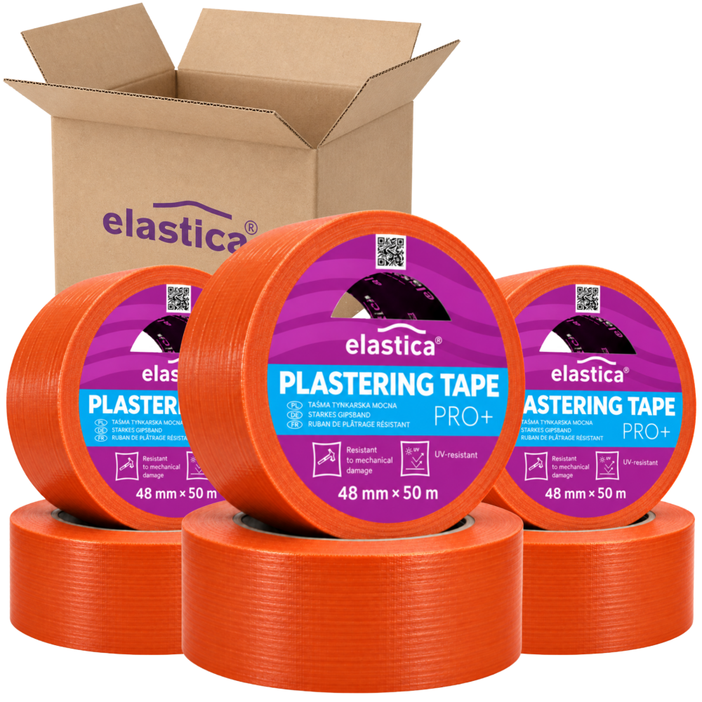 24x Taśma Tynkarska Elewacyjna Elastica PRO+ 48mm/50m ORANGE
