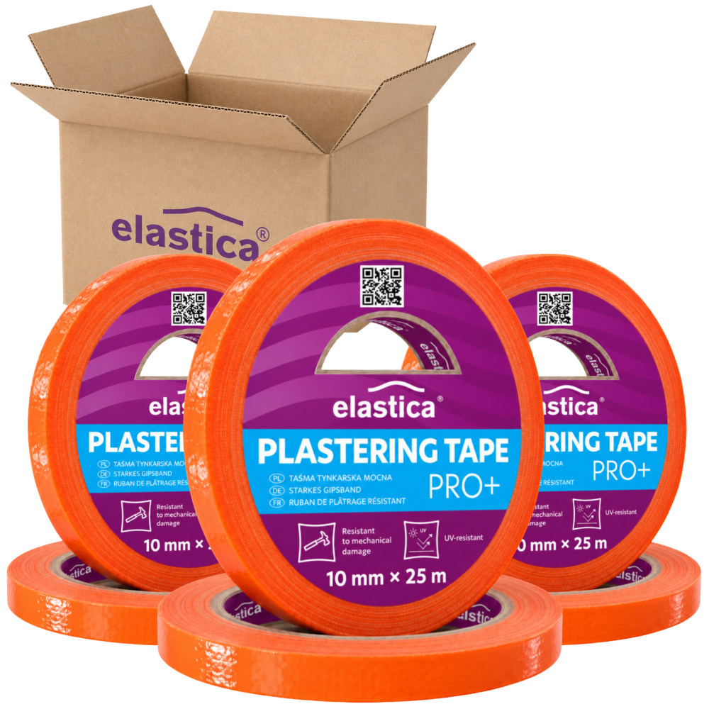 168x Taśma Tynkarska wąska do BONI Elastica PRO+ 10mm/25m ORANGE
