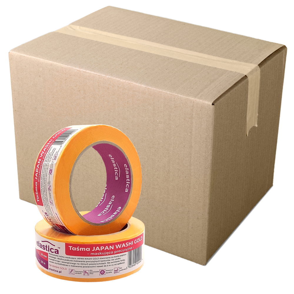 32x Taśma maskująca Elastica  JAPAN WASHI GOLD 38mm/50m 