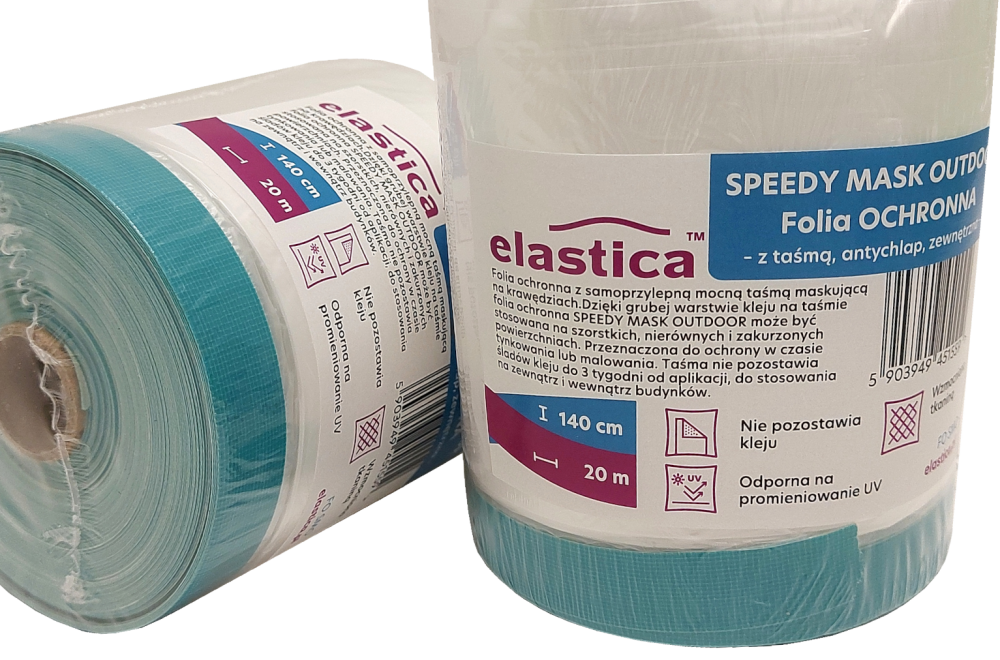 30x Folia malarska Elastica SPEEDYMASK OUTDOOR  1400mm/20m 