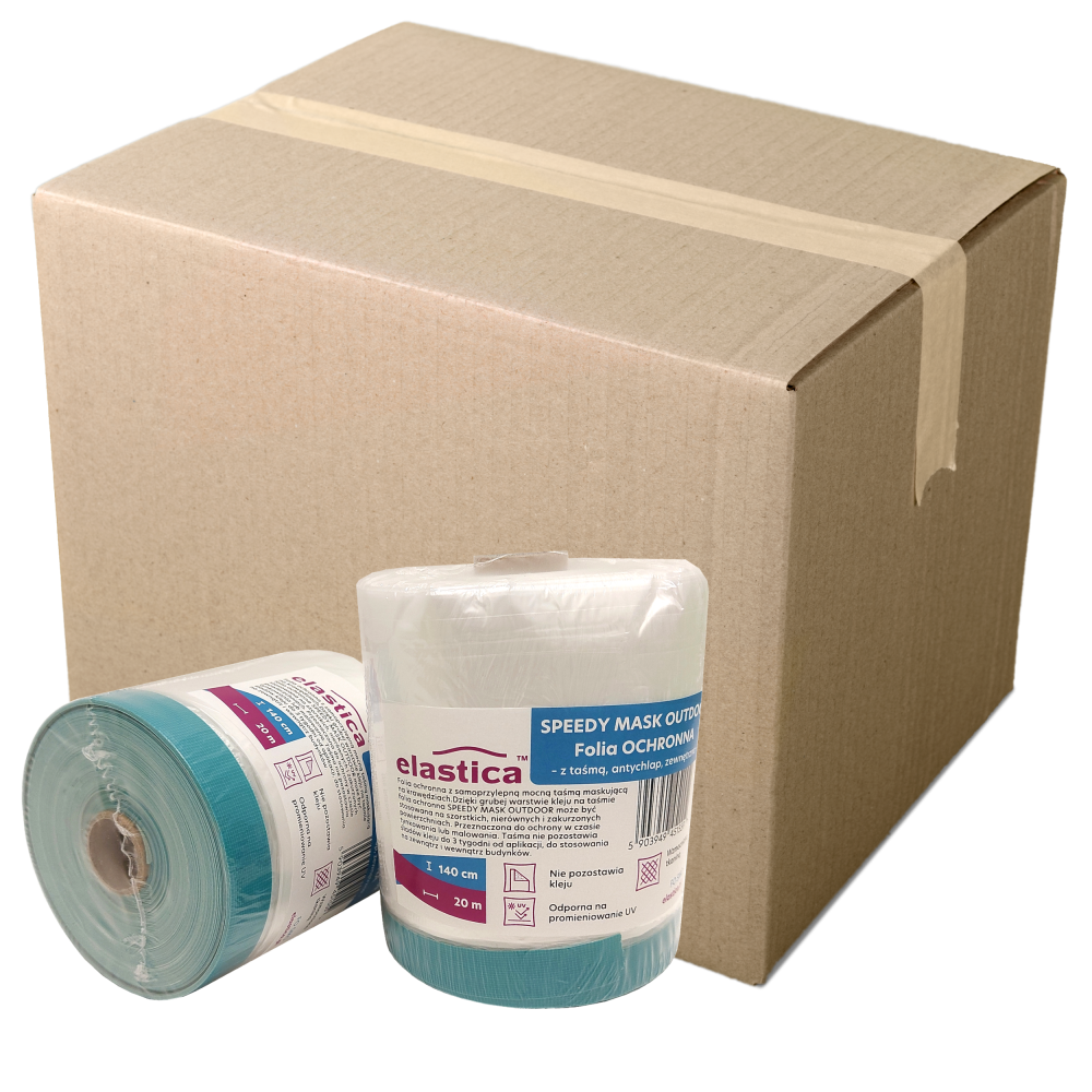 30x Folia malarska Elastica SPEEDYMASK OUTDOOR  1400mm/20m 