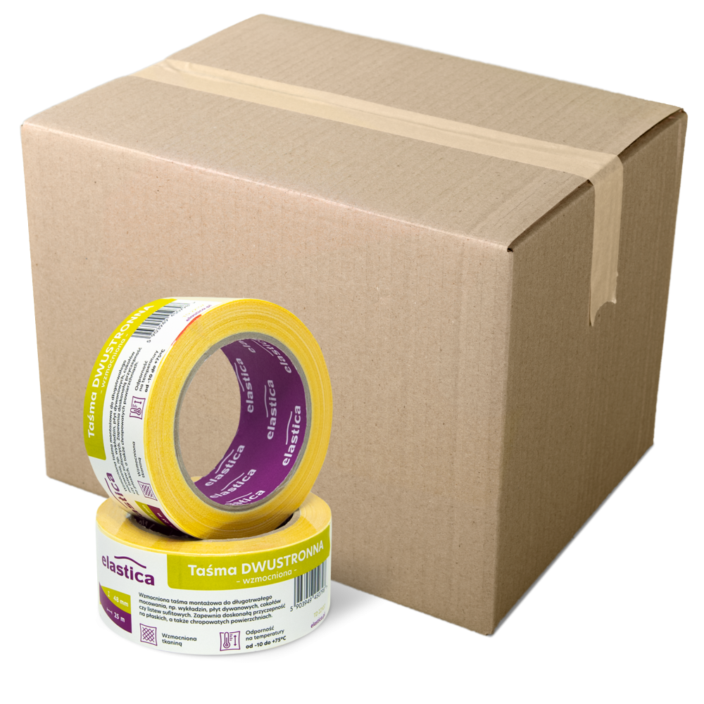 36x Taśma dwustronna wzmocniona Elastica 48/25m TD22107