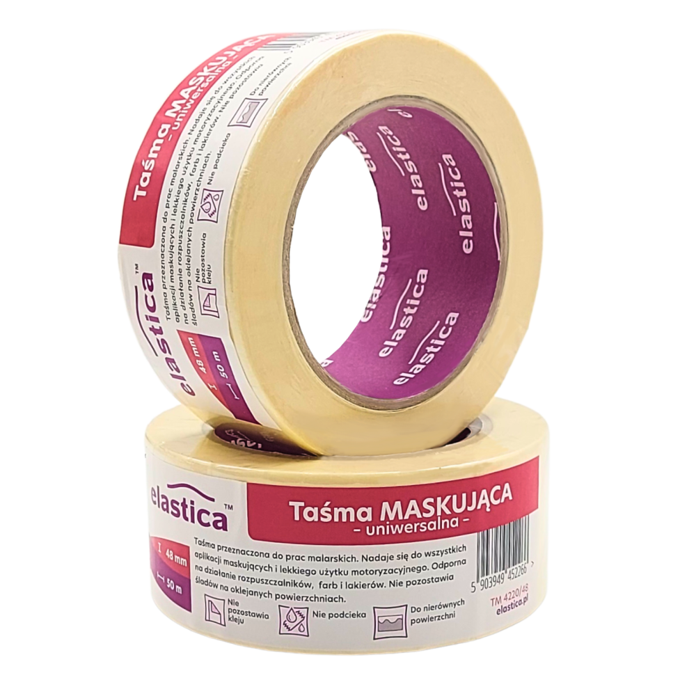 Taśma maskująca uniwersalna Elastica WHITEMASK 48mm/50m  