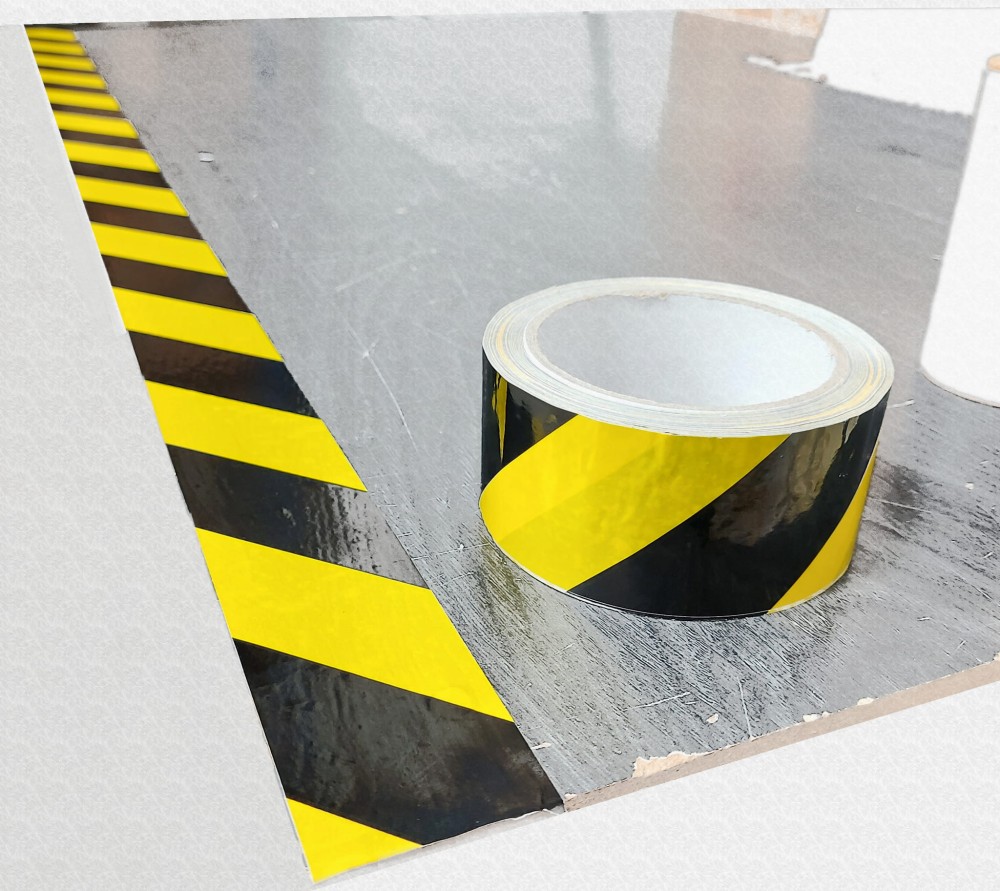 Taśma Ostrzegawcza Elastica PVC 50/33m TO YELLOW/BLACK PRO