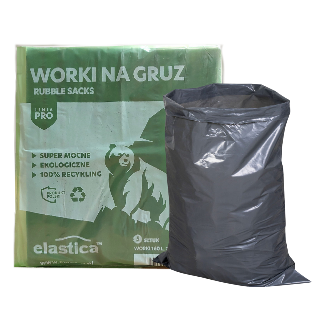 Worki budowlano-remontowe na gruz Elastica 160 litrów 