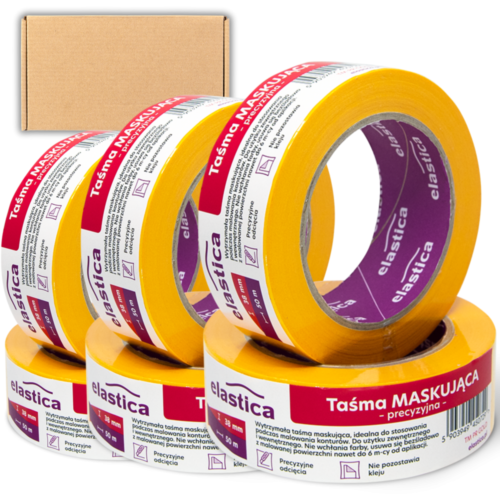 32x Taśma maskująca precyzyjna Elastica  GOLD 38mm/50m TM PR 