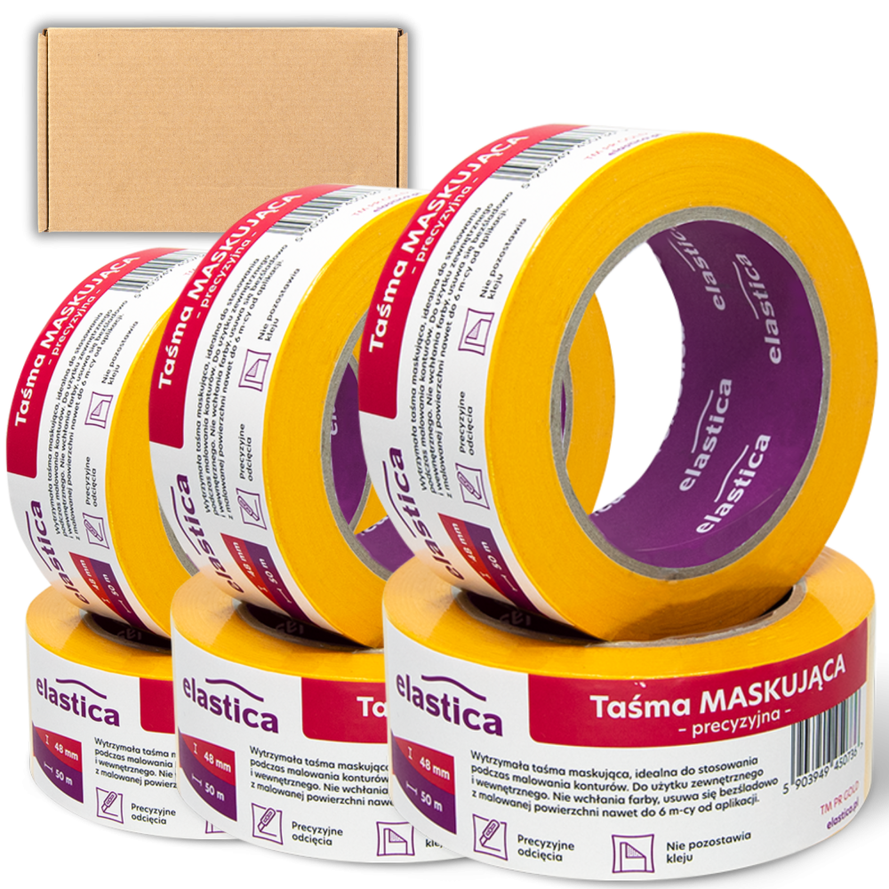 24x Taśma maskująca precyzyjna Elastica  GOLD 48mm/50m TM PR 